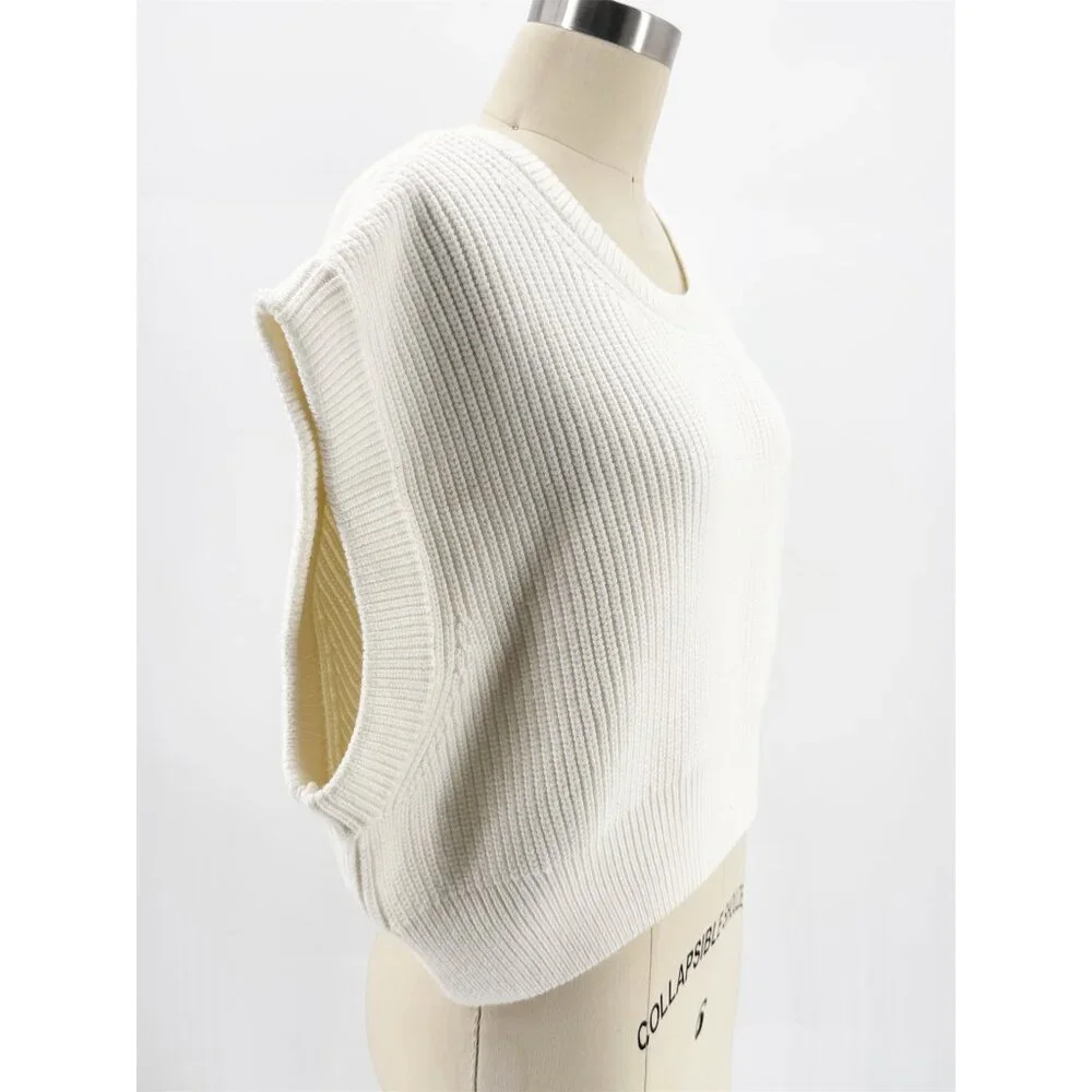 zara 5536/137/250 White Ribbed Knit Oversized Sweater L NEW - Picture 3 of 12